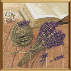 Lavender mood. 26x26 cm