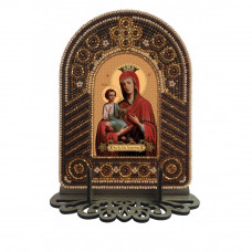 Mother of God of Three Hands. Nova stitch. Bead embroidery kit with frame-case