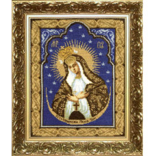 Icon of the Blessed Virgin Mary. 21x26. 5 cm