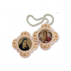Suspension. Our Lady of Remembrance of Evil Hearts - Archangel Michael. Nova stitch. Bead embroidery kit