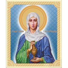 St. Anastasia the Pattern Maker (blue background)