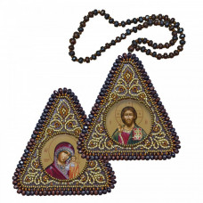 Christ the Savior and the Mother of God of Kazan. Double sided icon