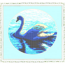 Canvas with a picture. Swan