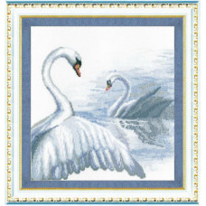 Swans. 27x29 cm