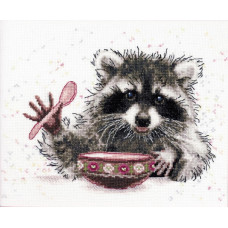 Raccoon. Kit for cross-stitch embroidery