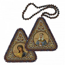 St. Rivnoap. Princess Olga and the Angel of Gold Vlasi. Double-sided icon