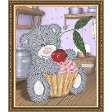 Teddy bear with cupcake