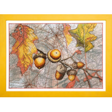 Autumn outline (acorns)
