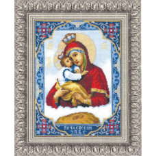 Icon of the Most Holy Theotokos of Pochaivka. 20.5x26 cm