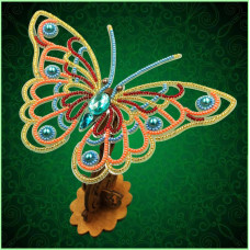 3d fishnet butterfly