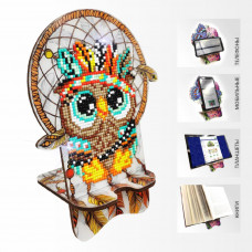 Owl. Dream Catcher. Mobile phone stand