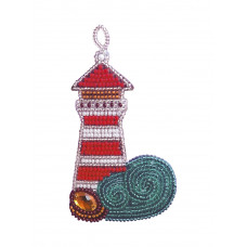 Pidviska Lighthouse. Nova stitch. Set for embroidery with beads
