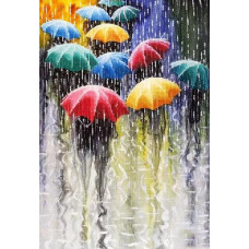 Cheerful umbrellas