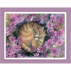 Cats in flowers