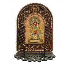Mother of God of Semystrilna. Nova stitch. Bead embroidery kit with frame-case