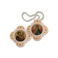 Pidviska. Apostles Peter and Pavlo - Angel Ohoronets. Nova stitch. Set for embroidery with beads