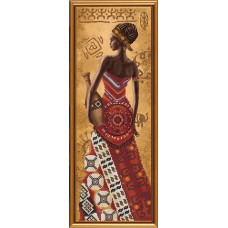 African woman with a jug