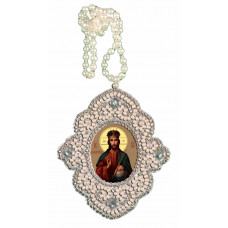 Pendant Lord Almighty. Nova stitch. Bead embroidery kit