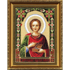 Icon of the Great Martyr Panteleimon. 21x27 cm