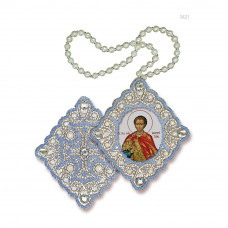 Pidviska. Holy Great Martyr Demetrius of Thessalonica. Nova stitch. Set for embroidery with beads