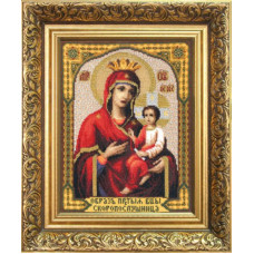 Icon of the Mother of God Quick to Hear. 19.5x25. 5 cm