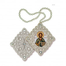Pidviska. Savior Image of Jesus Christ. Nova stitch. Set for embroidery with beads