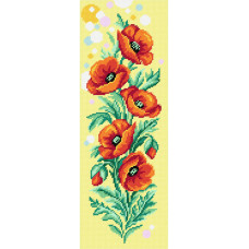 Poppies, 22x62 cm