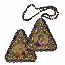 Mother of God of Kazan and Mikolay the Wonderworker. Double-sided icon