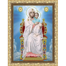 Icon of the Holy Mother of God on the Throne