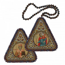St. Christopher and Nicholas the Wonderworker. Double-sided icon