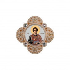 Pendant of the Holy Martyr. Ñ Healer Panteleimon. Nova stitch. Bead embroidery kit