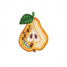 Pidviska Pear. Nova stitch. Set for embroidery with beads (Knowledge from weaving)