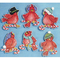 Yalinka games. 8x8 cm. Little cardinals