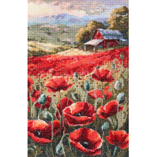 Poppies at sunset, 19x30 cm