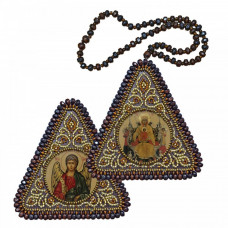 Theotokos All-Tsaritsa and the Guardian Angel. Double-sided icon