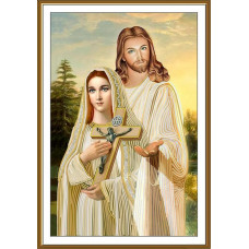 Jesus and Mary, 27x40 cm