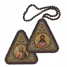 St. Venerable Oleksiy the Cholovik of God and the Angel Okhoronets. Double-sided icon