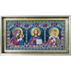 Icon of the Mother of God (Savior, Mother of God of Kazan, St. Nicholas the Wonderworker)