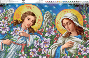 Based on the icon of O. Okhapkin 'Annunciation'